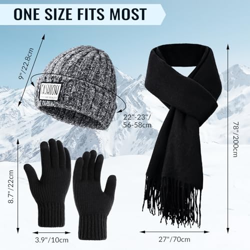 Winter Hat Scarf Gloves Set 29% Off - Only $4.26