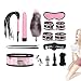 Erlove Kit Cinturino per Yoga Giocattolo B`D`S`M Romantico Regolabile in Pelle (Rosa)