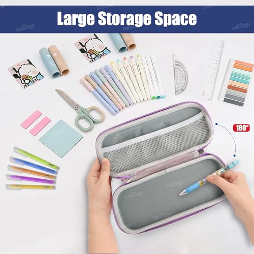 Image of Zest 4 Toyz Unicorn Pencil Case for Kids Pencil Pouch Large Capacity Storage Box School Supplies for Girls & Boys -Pink Color