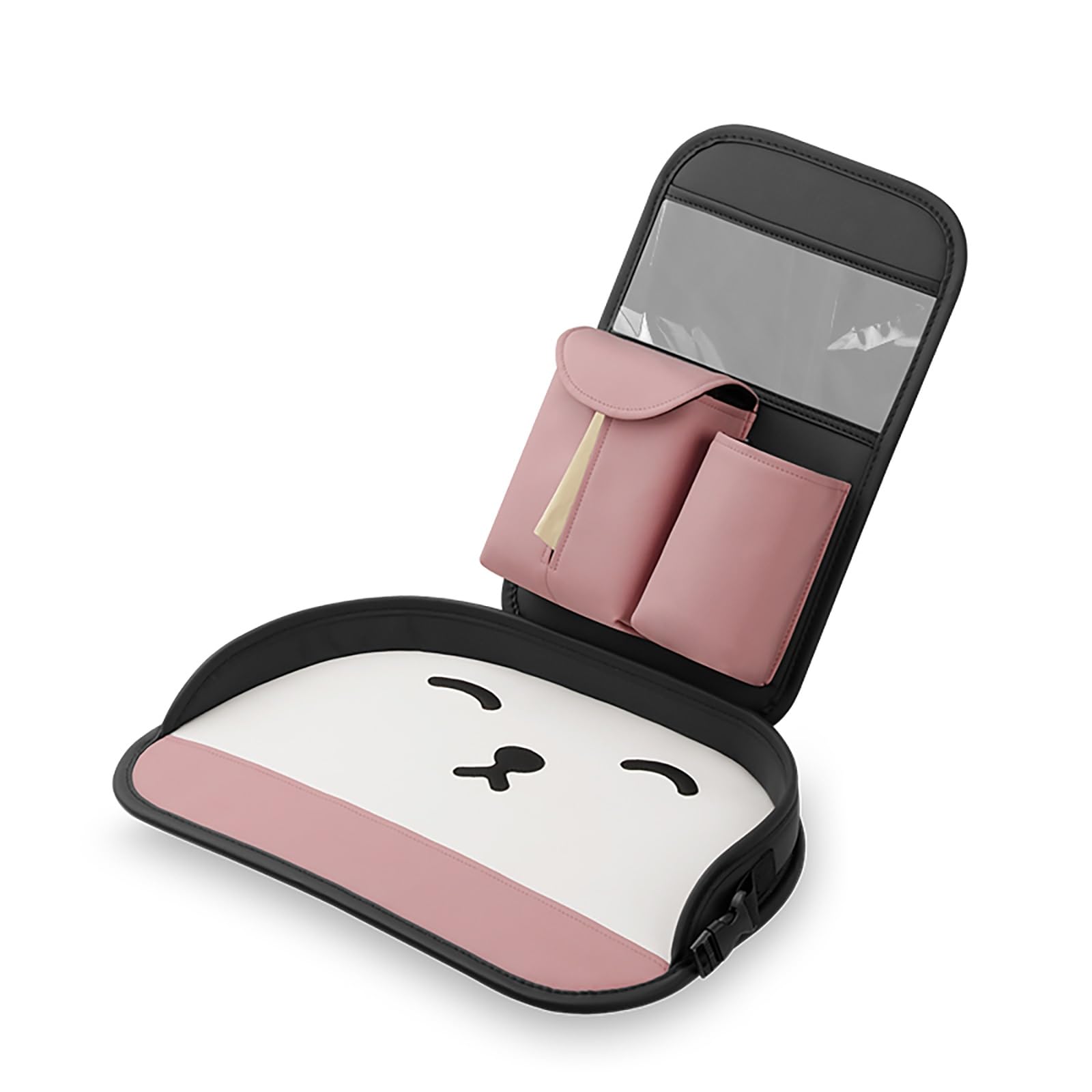 Auto Organizer, Autositz Organizer Kinder mit Klapptisch, Große Rückenlehnenschutz, Oxford-Gewebe wasserdicht Sitzschutz Auto-Rückenlehne, Für Kinder Reise Tägliche Gebrauch(Pink)