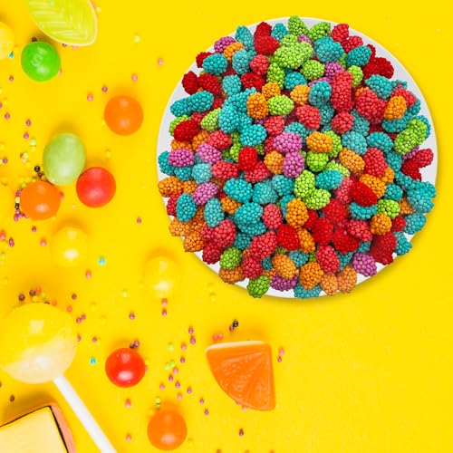 Crunchy Gummy Candy Mix | Sour and Sweet Fruit Flavors | 1-Pound Bag
