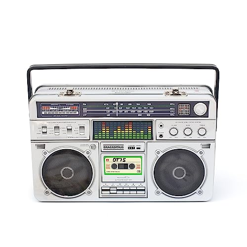 Suck UK Metal Lunch Box - Radio Lunchbox - Boom Box - Tin Lunchbox - Retro Cool Boxes For Adult - Lunch & Snack Boxes For Kids - Novelty Storage Tin...
