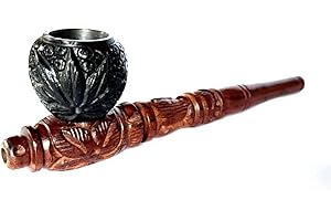 6-Inch Handcrafted Glass Vase Water Pipe