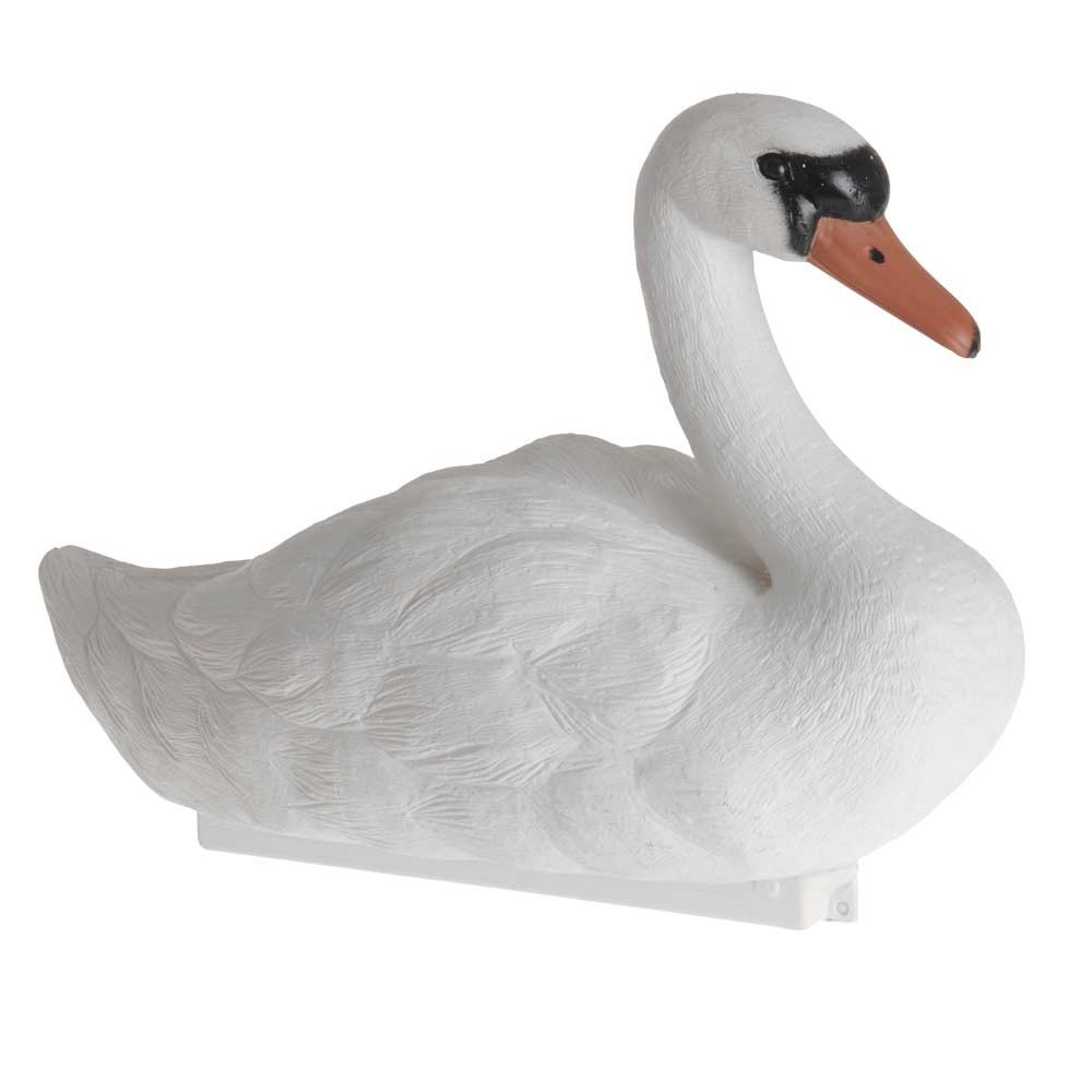 Gardening Naturally White Swan Decoy Pond Bird Deterrent Decoration Plastic Floating Ornamental Bird