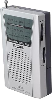 AM FM Portable Radio, FM Radio Broadcast Radio BC-R60 Radio Retro Gift Portable Radio Transistor Radio Suitable for Travel and Camping(no battery)