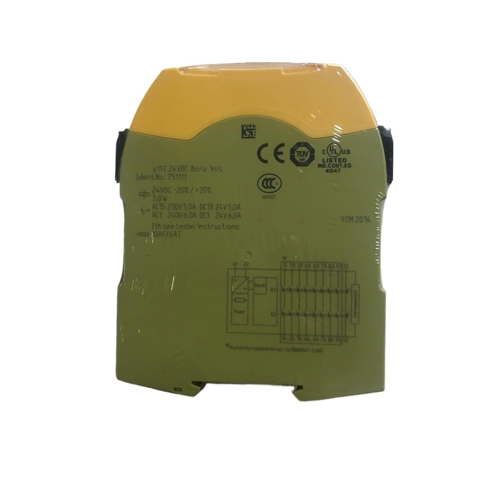 ZVQYSGIW S11 C 751111 24VDC 8n/o 1n/c Relay Control Module