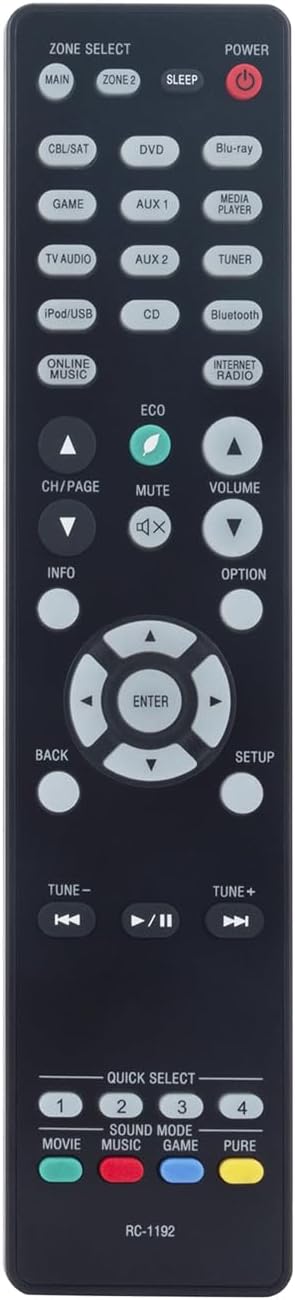 Amazon.com: ROLLGAN RC-1192 Replaced Remote Control Compatible with ...