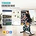 TENBOOM Exercise Bike with LCD Display, Indoor Cycling Spin Bike with App, Quiet Indoor Cycling Bike for Fitness Cardio Workout, 0-100% Adjustable Resistance, 120KG Weight Capacity