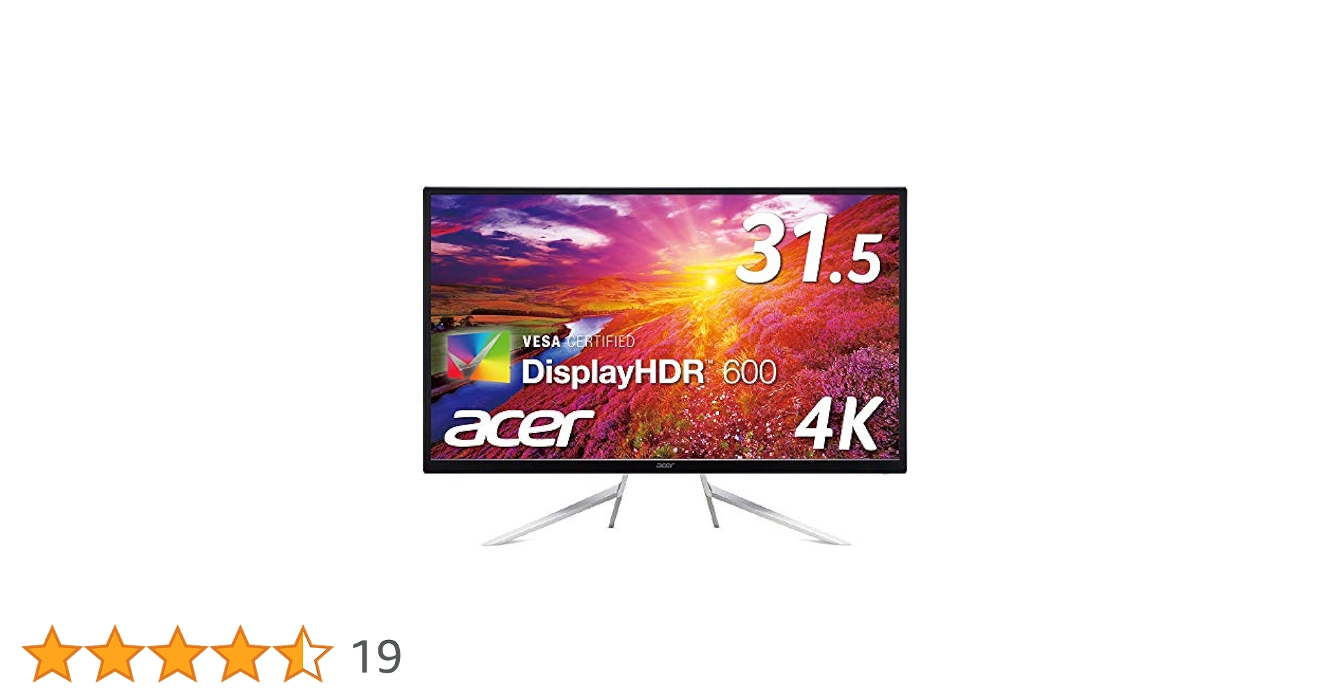 Amazon.co.jp: Acer 4K HDR対応モニター ET322QKCbmiipzx 31.5