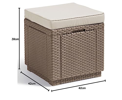 Tabouret avec rangement étanche pour protéger vos coussins - 4
