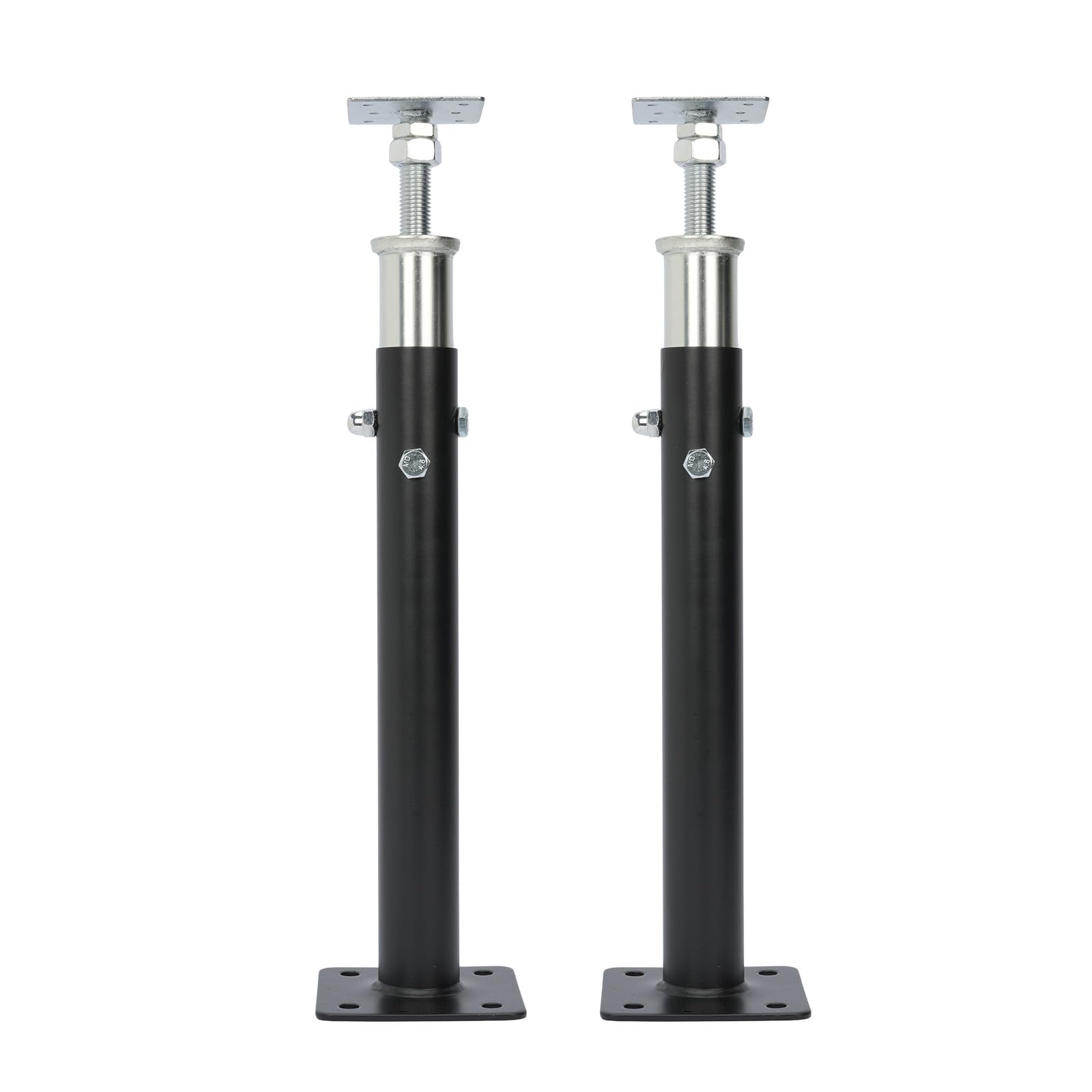 2 martinetti da pavimento per seminterrato, gamma di altezza da 50 a 85 cm, martinetti regolabili da pavimento per casa, capacità massima 1995,8 kg (ciascuno), martinetto telescopico per