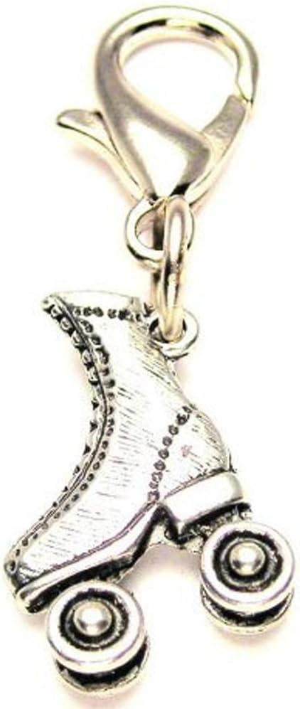 Roller Skate ChubbyChicoCharms Pewter Charm Zipper Pull
