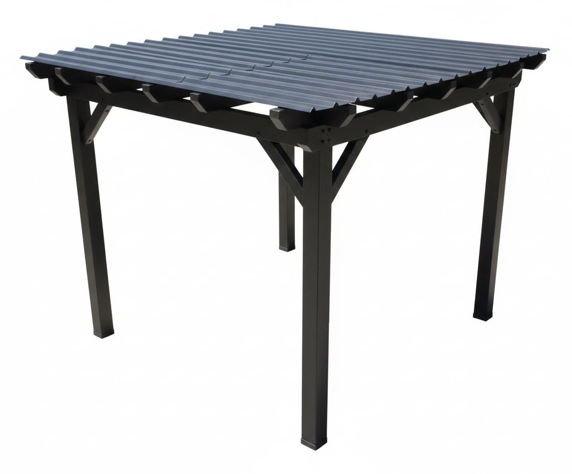 Lamiera Zincata Grecata per Copertura e Rivestimento, Spessore 0.6 mm, Resistente alle Intemperie - Ideale per Tetti, Capanni e Recinzioni, (CONFEZIONE N°2 PEZZI da 94x100 cm)