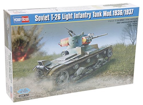Soviétique T-26 Hobby Boss maquette char infanterie sans défaut d'ajustement plastique