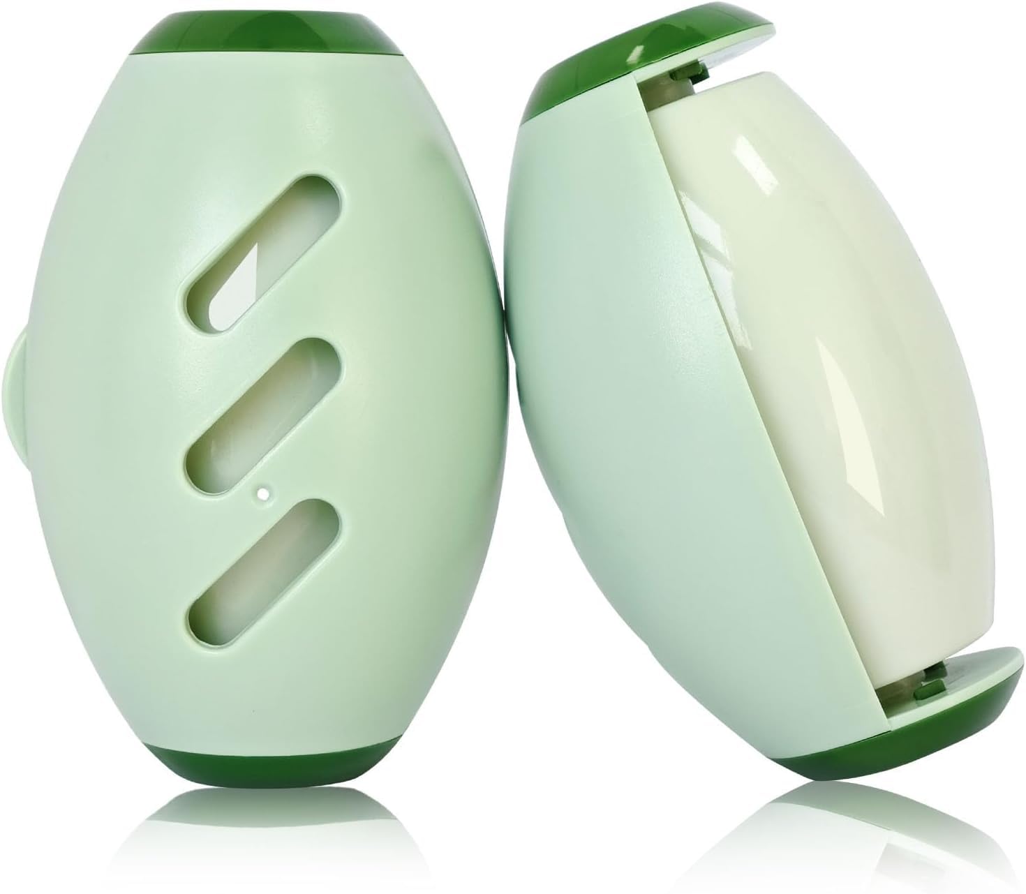 Reusable Lint Roller, Washable Sticky Roller, Pet Hair Remover, Silica Lint Roller Reusable for Clothes Lint Removal Sofas and Bedding (Green)