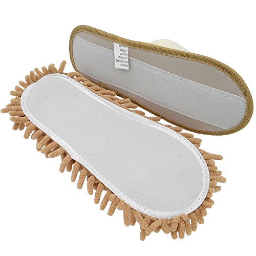Image of Selric Super Chenille Microfiber Washable Mop Slippers Shoes, Detachable Mopping Shoes, Floor Dust Dirt Hair Cleaner, Multi-sizes Multi-Colors Available