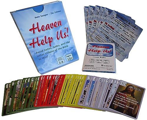 8th Kid Games - Heaven Help Us! Family Game with Bible Theme - Fun, Competitive, and Educational. Ages 10+, Teens, Adults