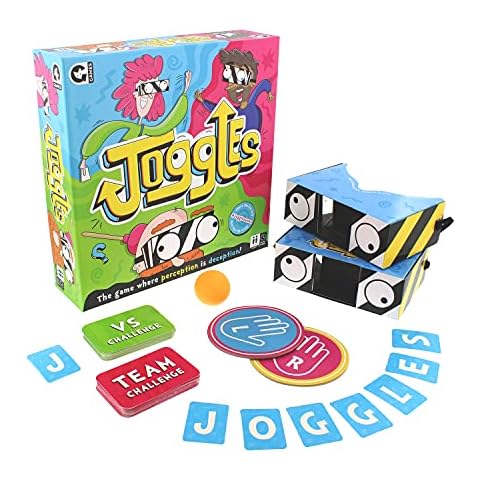 Ginger Fox Joggles Party Game. Change The Way You See Things By Putting On The Joggles Goggles And Completing Hilarious Challenges Whilst Your Left And Right Vision Are Switched The Wrong Way Around Cover