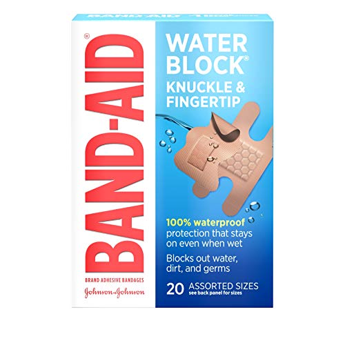Band-Aid Brand Water Block Waterproof Adhesive Bandages for Minor Cuts and Scrapes, Fingertip and Kn - //coolthings.us