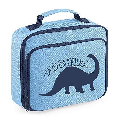 personalised dinosaur lunch bag
