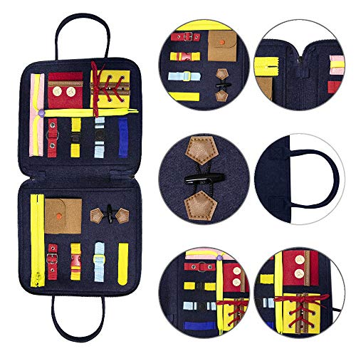 image for Electype Busy Board Montessori Basic Skills Activity Toys for Toddlers