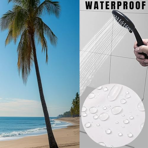 Rideau de bain imperméable pour éviter l'eau au sol et les moisissures