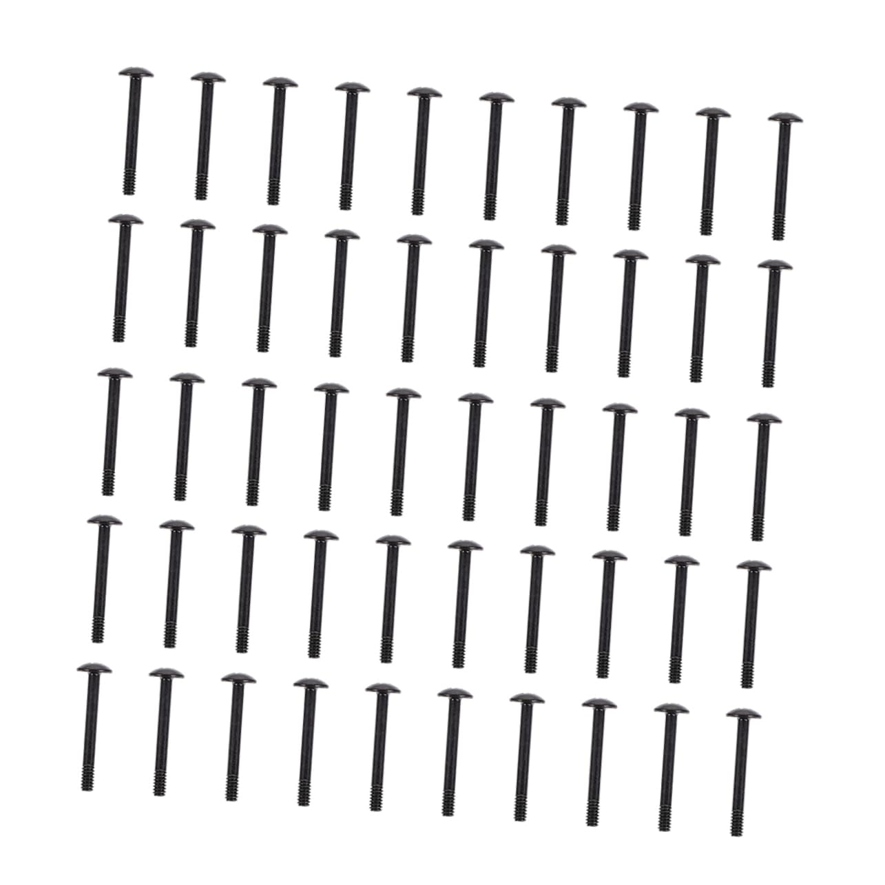 Mikikit 100Pcs Case Fan Screws Long Metal Screws for Radiator Cooling Easy Installation for PC Fans Elegant Design for Desktop Computer Setup