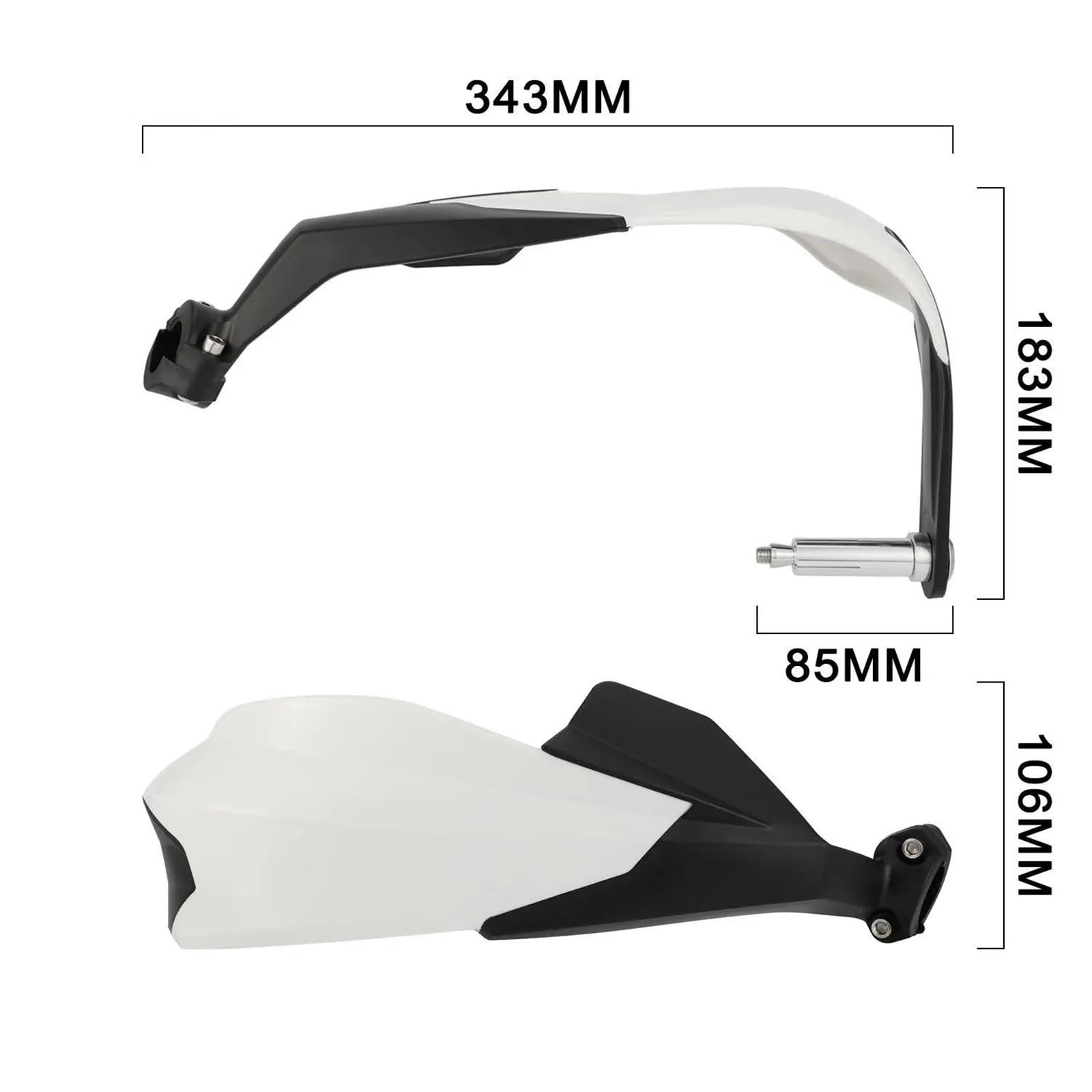 Protege Main Moto Protège-Mains pour Guidon De Moto pour Super Adventure Duke, Protection Coupe-Vent, Équipement De Protection Protège-Mains(Orange)