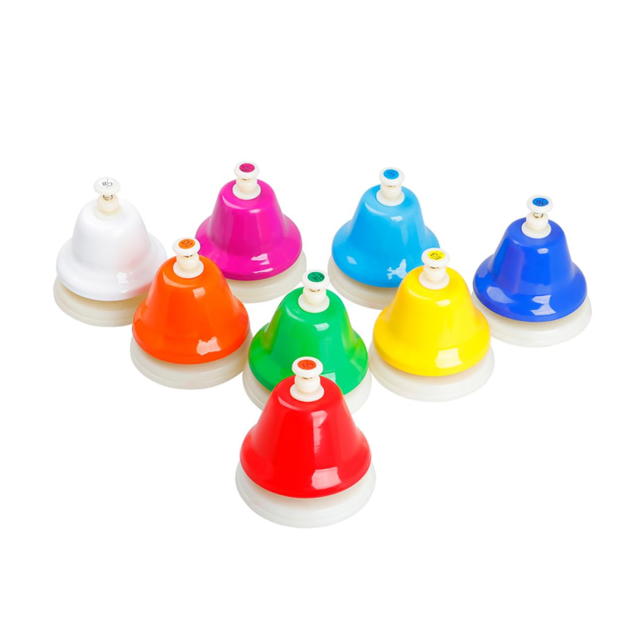 Campana de Ocho Tonos de Mano de Metal, 1 Juego, Acero Inoxidable