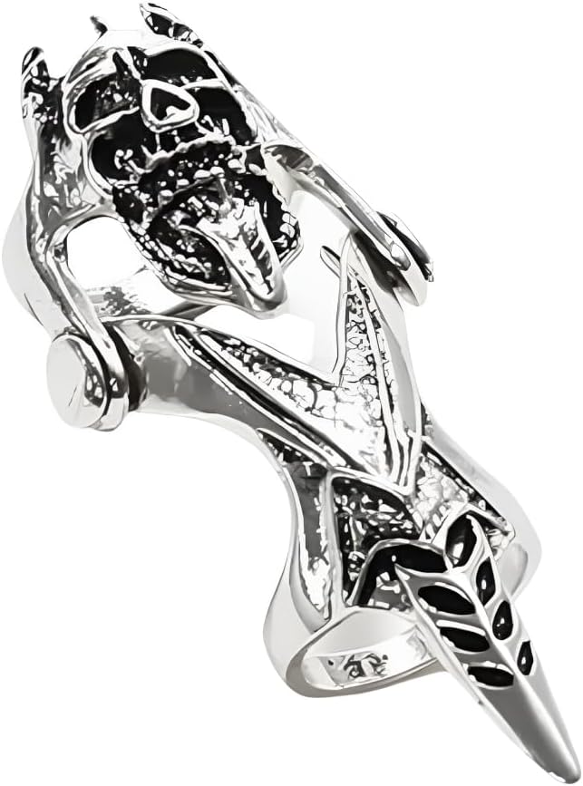 Handmade Innovative Knuckle Full Finger Ring Collection | Adjustable Knuckle Joint Armor Style Ring for Men & Boys | Gothic Punk Warrior Statement Jewelry | Elegant Gift For Him