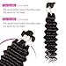 Human Hair Braiding Hair Deep Water Wave 2 Bundles/Pack 50g 16 Inch Natural Color, Bulk Human Hair Braiding Hair for Boho Braids
