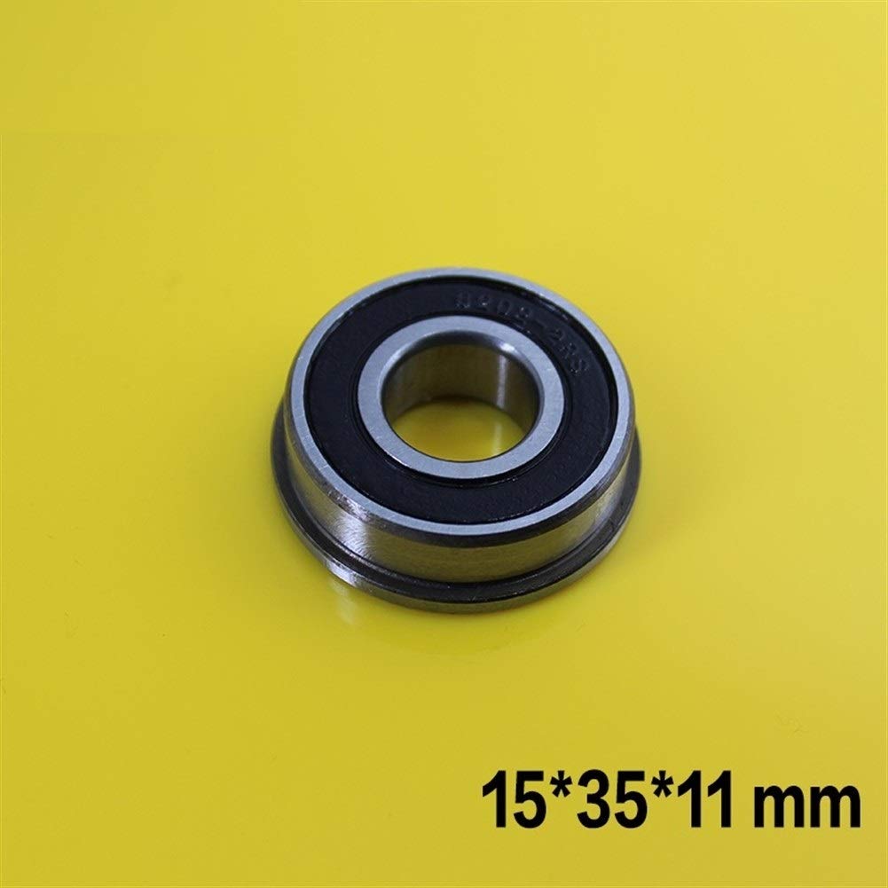 TMP1105 Flange Ball Bearings Ball Bearings with Flanged for Wheelbarrow Garden Trolley 15x35x11mm (1 Pc) Bearing