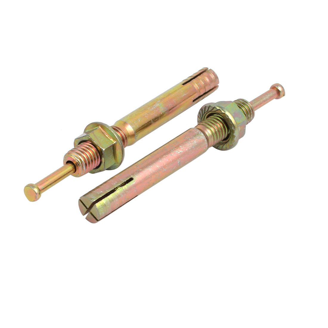 Aexit M10x80mm Zinc Fastener Plated Hammer Drive Anchor Expansion Bolt Fastener 10pcs Model:71as74qo777