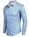 COOFANDY Mens Shirt Business Dress Slim Fit Casual Button Down Blue