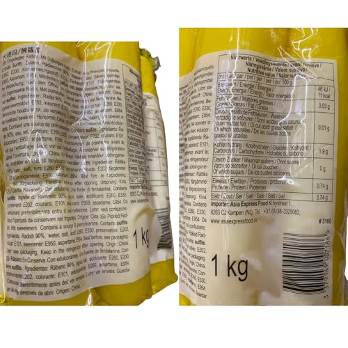 Eingelegter Rettichscheiben, (1 X 1 KG)