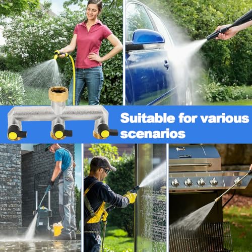Distributeur d'eau à 3 voies pour robinet de jardin et terrasse - 8