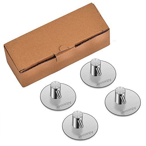 Aibesser, ganci per asciugamani, in acciaio inox