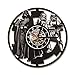 Orologio da parete con disco in vinile, decolorazione, decorazione della casa, regalo LED,Guerre stellari