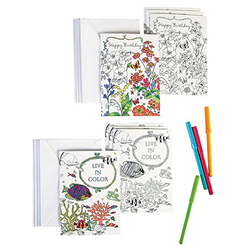 Greeting Cards To Color - 24 Pc