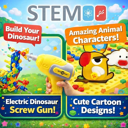 Image of The Little Ones Mechanical Toys - Construction Toys For Kids Aged 3+ Years Old,Stem Toys,Diy Kit,Best Birthday Gift For Boys & Girls,Educational Games [Junior Fix Construction Set- 40+Models- 232 PCS]