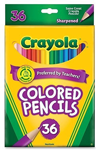 Crayola Colored Pencils Long 36 in a Pack (Pack of 3) 108 Pencils Total