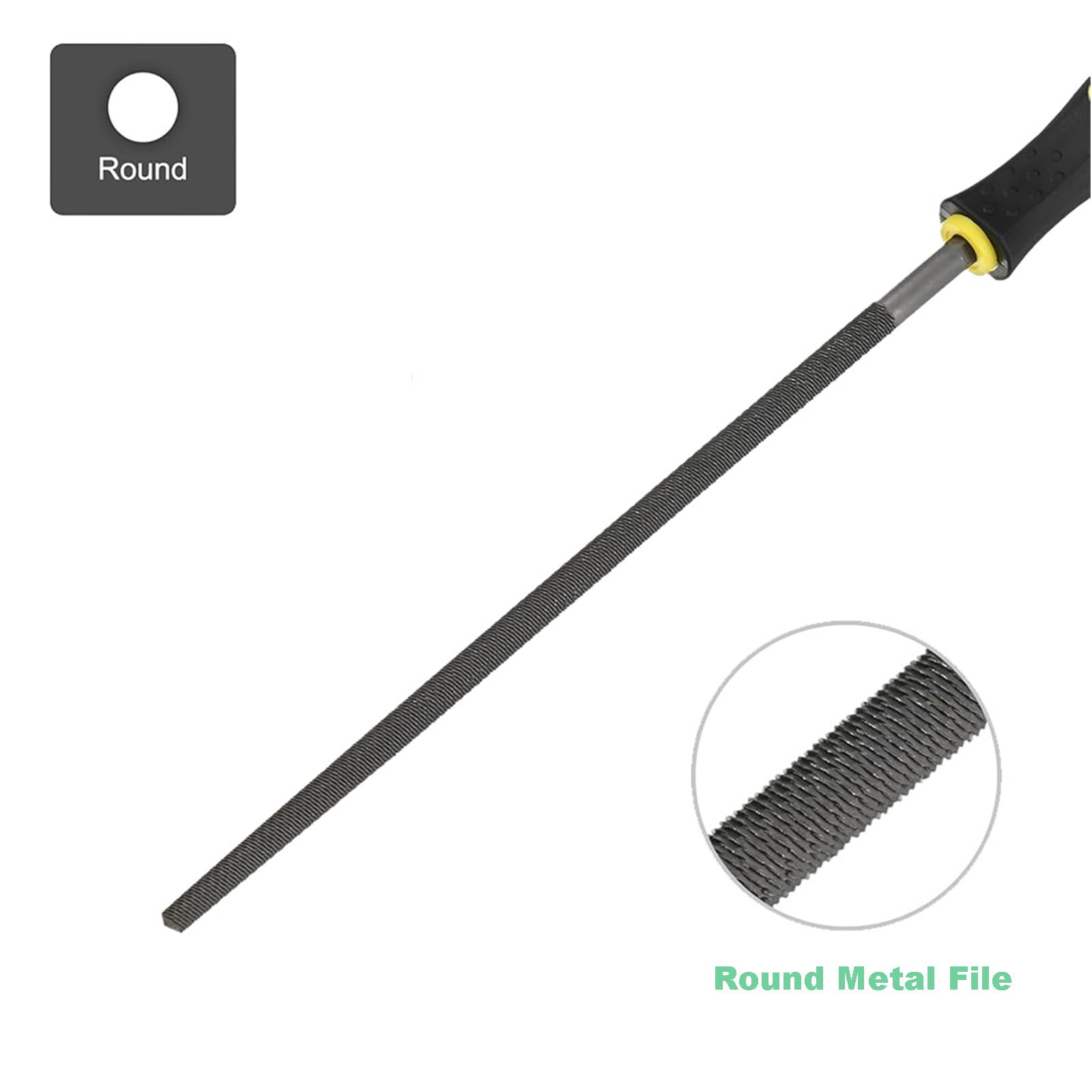 Metallfeilen-Set, 5-teilig, 25,4 cm, Hartstahlfeile, geeignet für Metall, Holz, Kunststoff