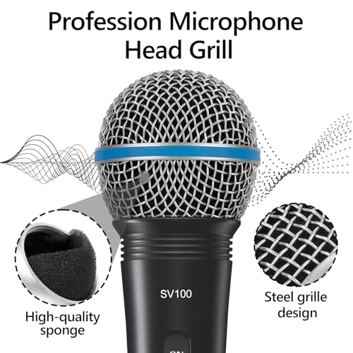 Image of GEEKRIA for Creators Replacement Mic Grille Compatible with Shure BETA 58A, SV100, Metal Mesh Ball Head Cover, Microphone Mesh Replacement, Silver, 2-Pack