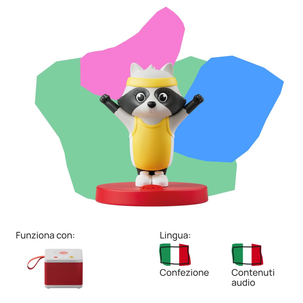 FABA Personaggio Sonoro – Olimpia e lo Spirito sportivo – Storie e fiabe sonore per Bambini e bambine 5-10 anni, Giocattolo con Contenuto Educativo, Versione Italiana