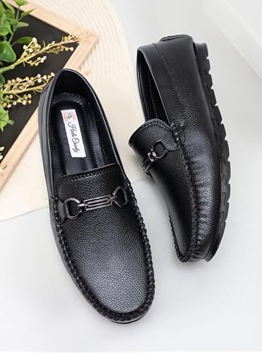 Image of Heels County Faux Leather Loafers Shoes for Men