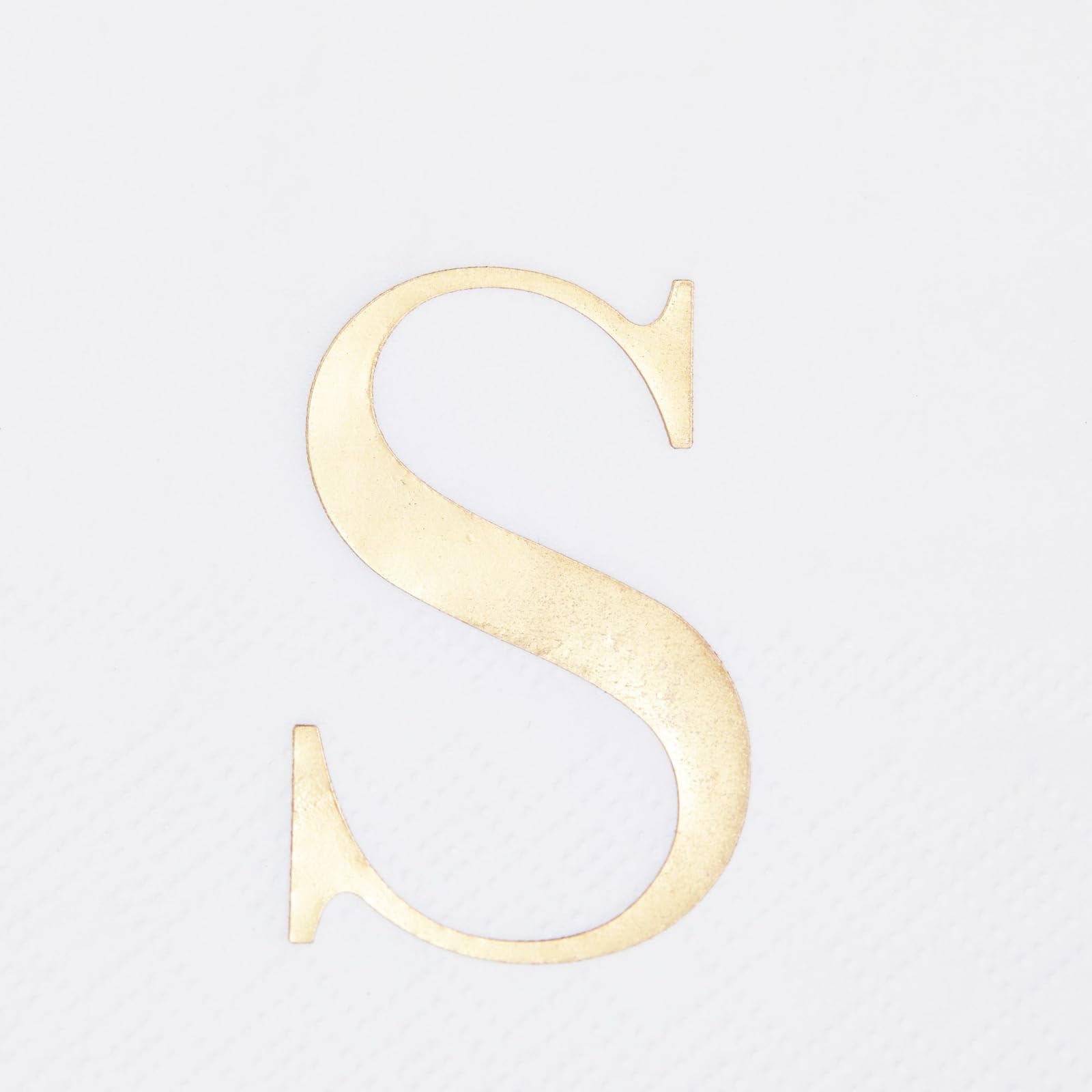 200 Tovaglioli USA E GETTA Con Monogramma S - Lamina Argentata E Corona, 33x40 Cm, Eleganti Per Matrimoni, Feste E Baby Shower