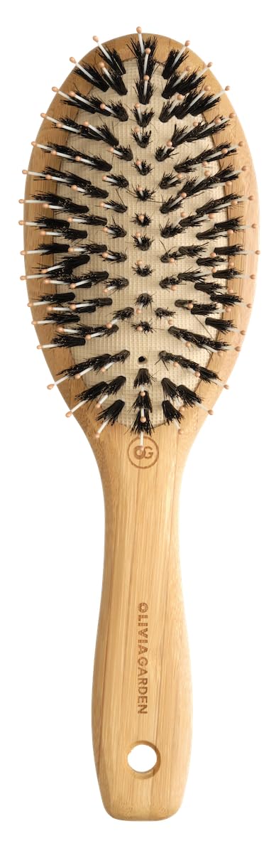 Olivia Garden Healthy Hair HH-P6 Cepillo de Bambú, Ionic Combo Paddle