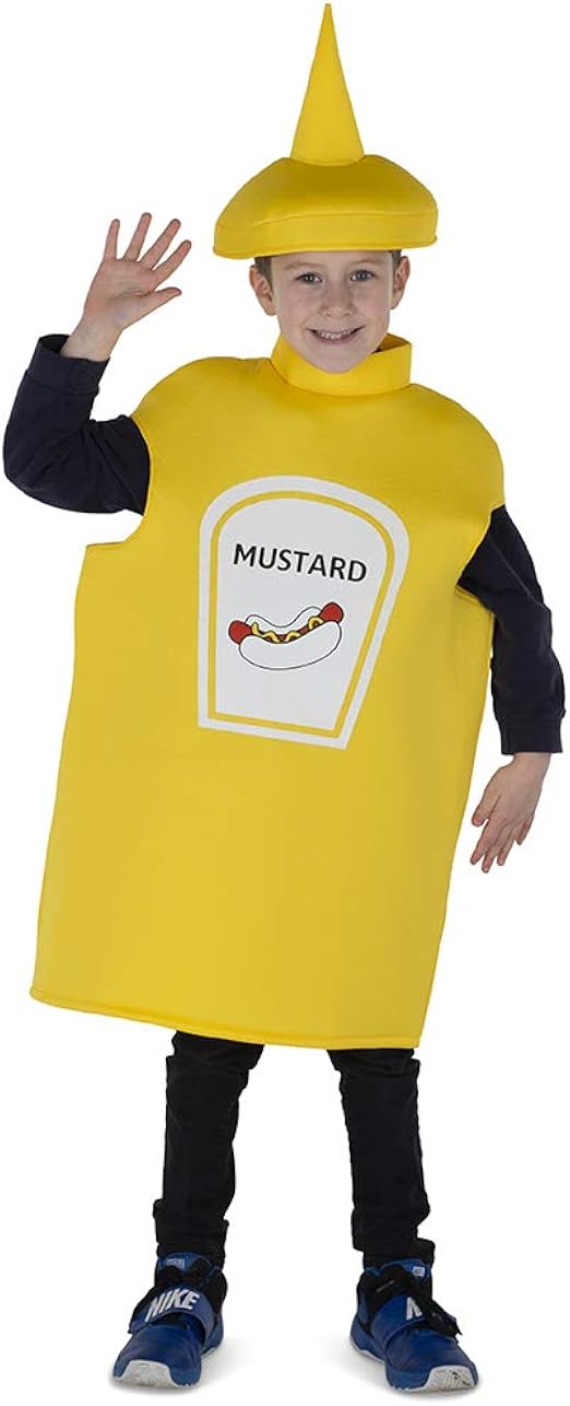 Dress Up America Yellow Mustard Bottle Costume for Kid's Amazon.co.uk