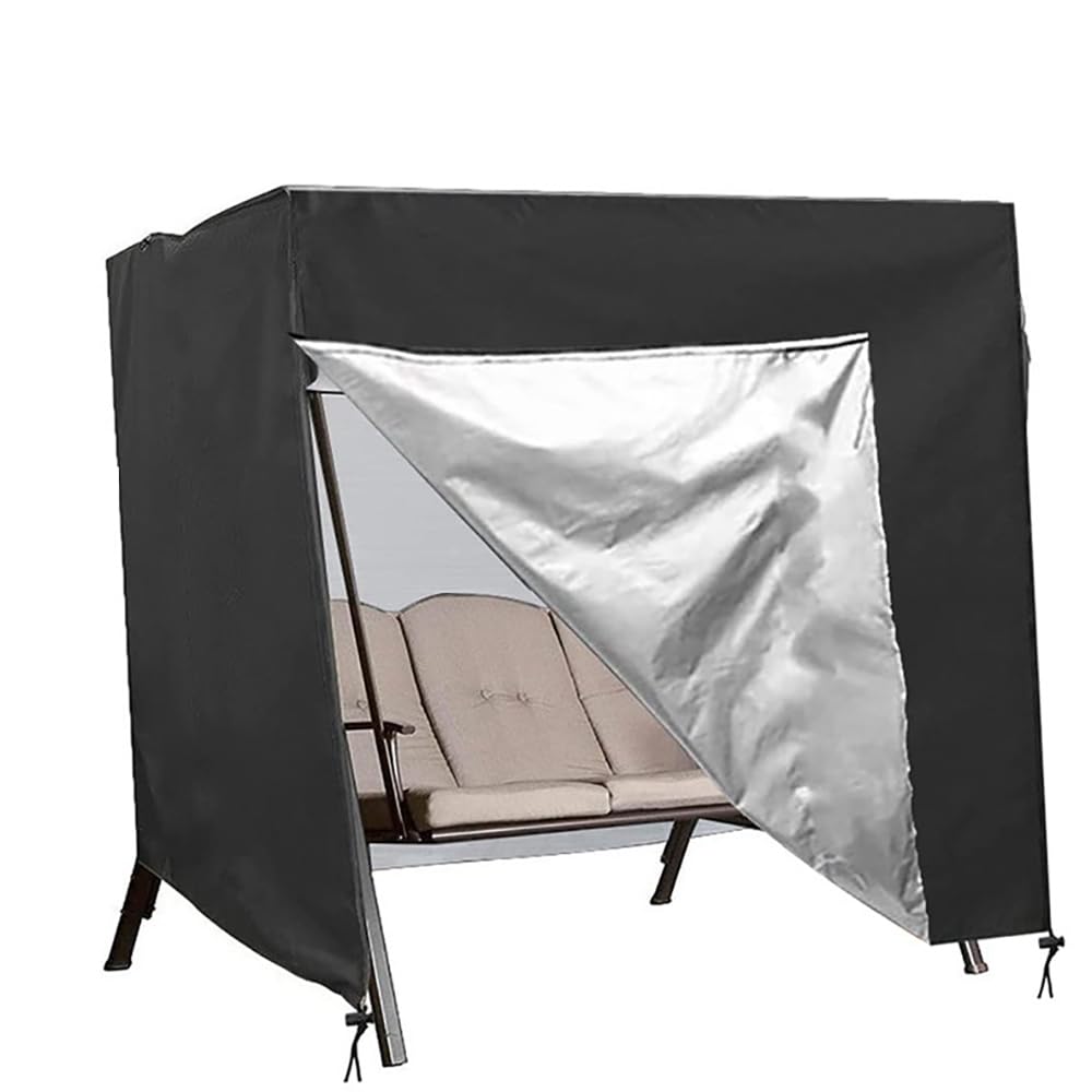 Funda Columpio Jardin Exterior,Cubierta de Columpio Exterior,Funda Columpio Jardin Lmpermeable(3-4 plazas),Lmpermeable y Resistente a Los Rayos UV,220x145x170 cm,Adecuado Para Columpios de Exterior