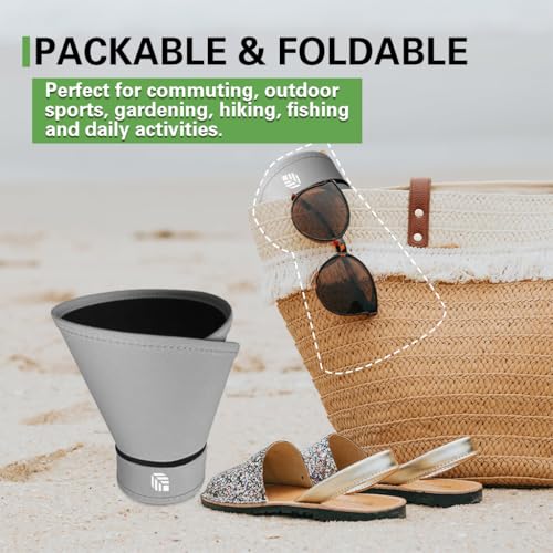 Image of Venzina UPF 50+ Sun Visor Hat for Women Ultra Wide Brim Outdoor Sun Hat UV Protection Hat Blackout Liner Design Packable Travel Hiking Hat Adjustable Elastic Closure Fashion Beach Hat